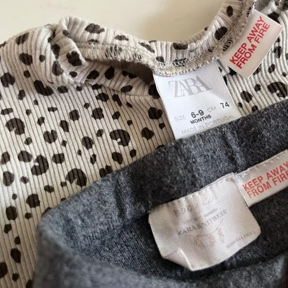 Girls Fall Winter Bundle 6-9M Zara Gap H&M Cozy Baby Outfits Mixed Lot